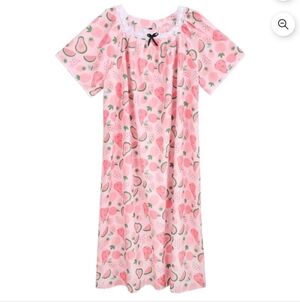 WBQ Pink Fruit Print Nightgown Size 4X NWT